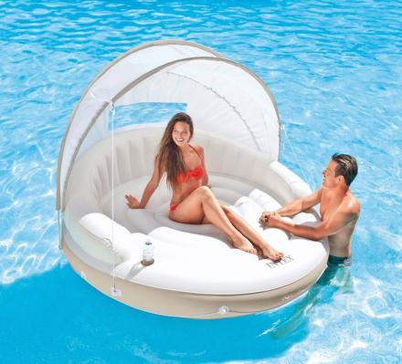 Floating Canopy Island Inflatable Lounge