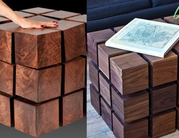 Floating Magnetic Cubes Table