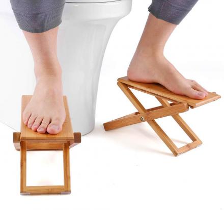 Folding Bamboo Wooden Toilet Squatting Stools