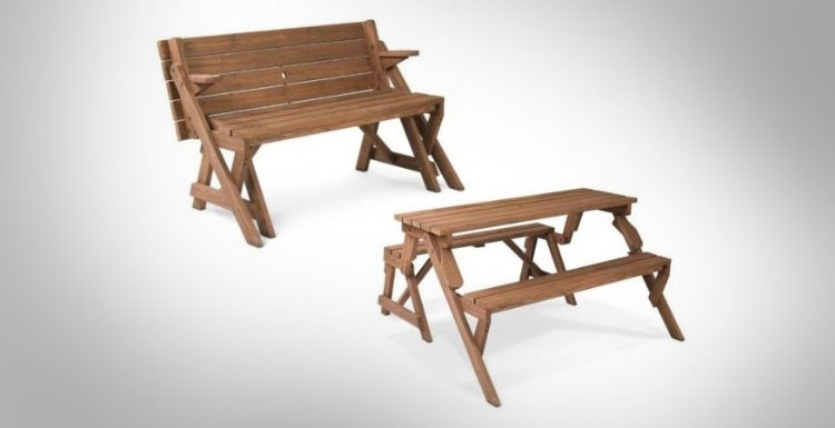 Folding Picnic Table To Bench