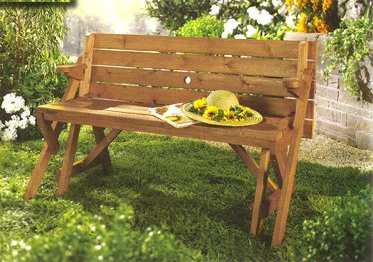 Folding Picnic Table To Bench