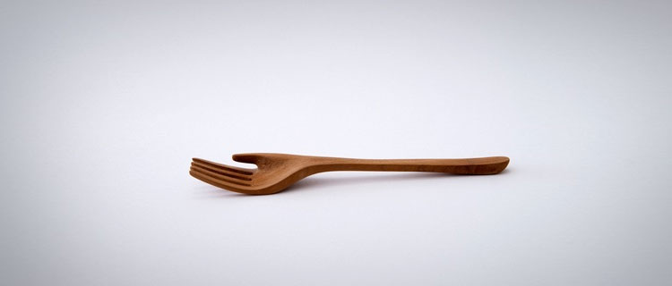 Wooden Fork With A Thumb