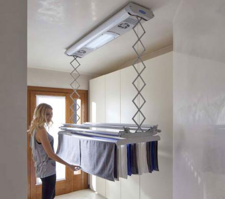 Clothes Line Electric Drying Rack Ceiling Mounted Hanging Clothes Dryer  Automatic Electric Laundry Rack