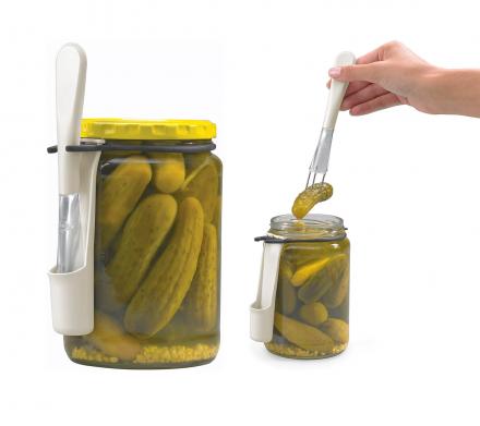 FridgeFork Condiment Fork Lets You Instantly Retrieve Pickles From The Fridge
