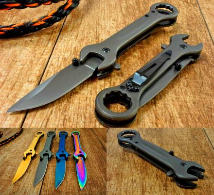 This Functional Wrench Doubles a Tactical Folding Knife