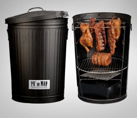 Garbage Can BBQ Grill Lets You Cook Like a Hobo