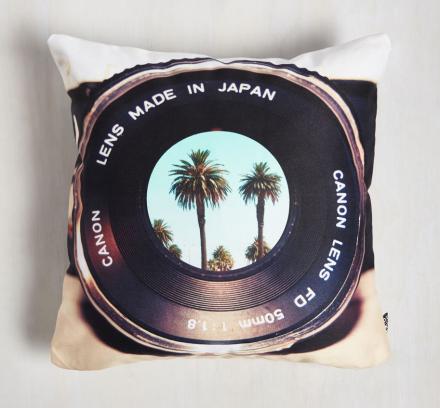 'Get Some Shutter-Eye' Camera Lens Pillow