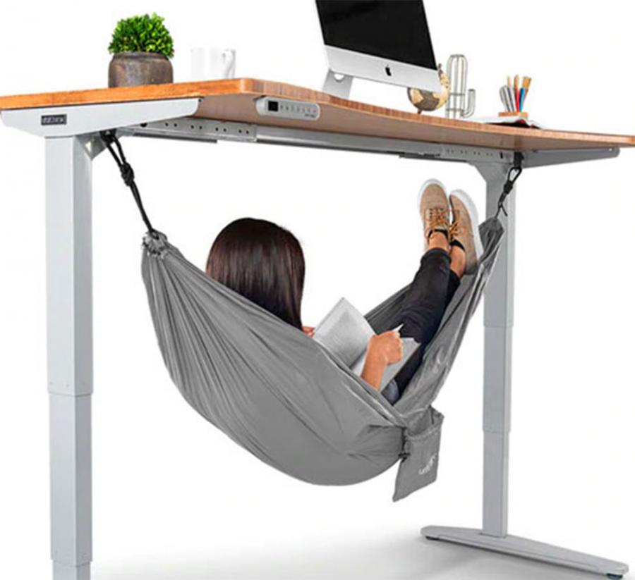 Get Your Nap On At Work With This Under Desk Hammock