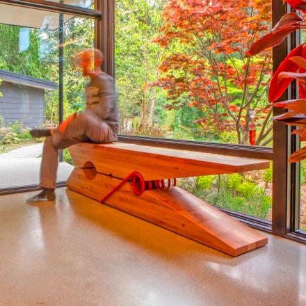 This Giant Clothespin Bench Is Functional Piece Of Art You Can 'Hang' Out On