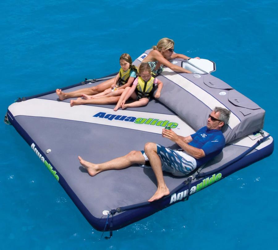 giant floating mattress with cooler 0