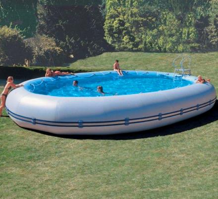 These Giant Inflatable Pools Work as Both an Above or In-Ground Pool