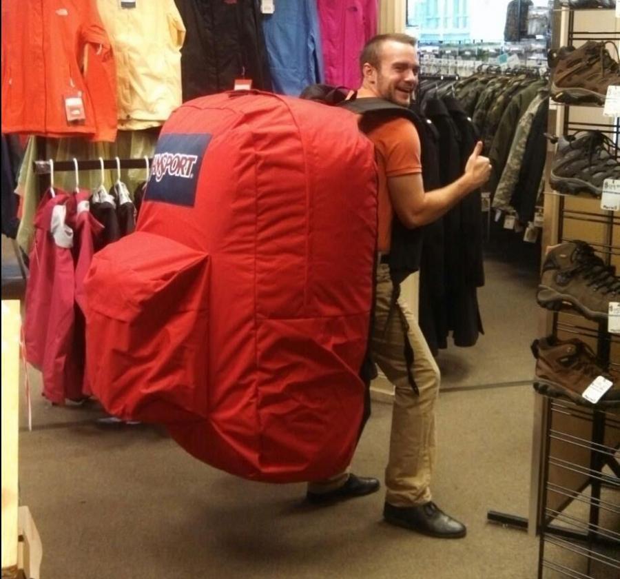 biggest jansport backpack