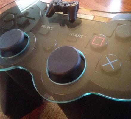 Giant Playstation 3 Controller Coffee Table