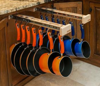 Glideware Wood Pull-out Cabinet Organizer for Pots, Pans, and Much More