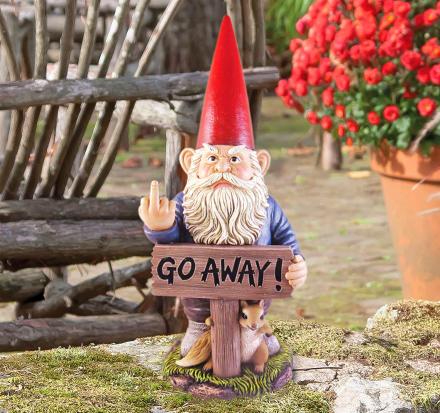 Go Away Garden Gnome