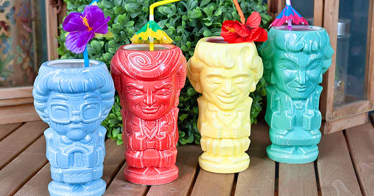 These Golden Girls Tiki Cups Are The Best Way To Binge Watch Your 