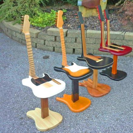 These Incredible Guitar Stools Are Made From Real Guitars