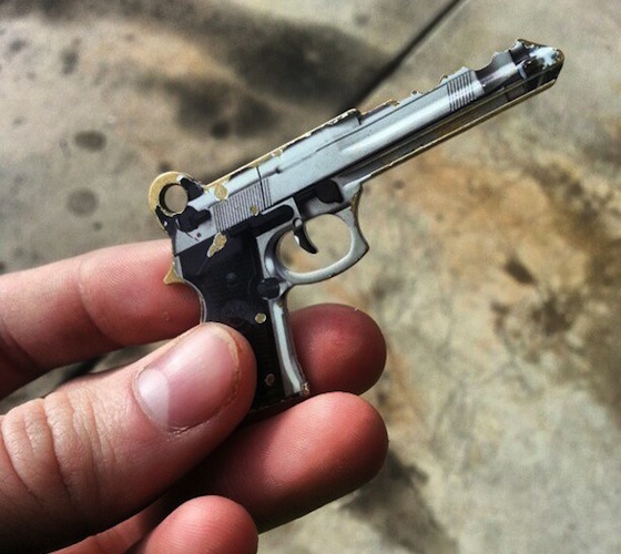 45 mm HAND GUN House Key Blank KWIKSET KW REALLY COOL 