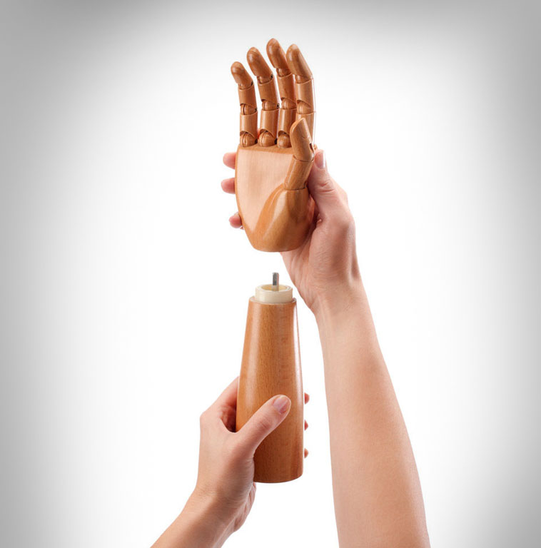 Handy Hand Shaped Salt and Pepper Shakers