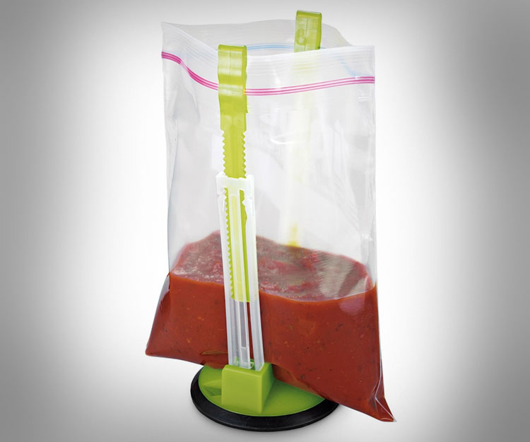 Ziplock Bag Holder Stand Adjustable For Plastic Freezer Bags/hands