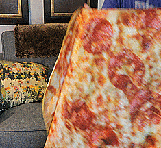 HD Print Food Blankets - Giant Pizza, Cheeseburger, and Donut Blankets