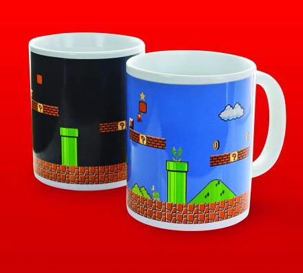 Heat Changing Mario Mug Turns From Night Level To Day Level