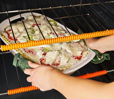 These Heat-Resistant Oven Rack Guards Prevent Burns When Removing Food From The Oven