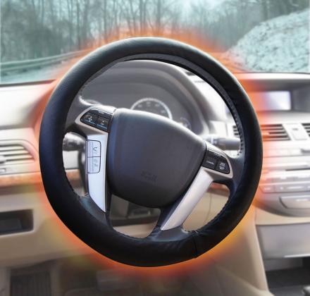 steering wheel cover heated car gadgets hammacher coverage battery winter digital unique warm keep wheels useful most focus click snow