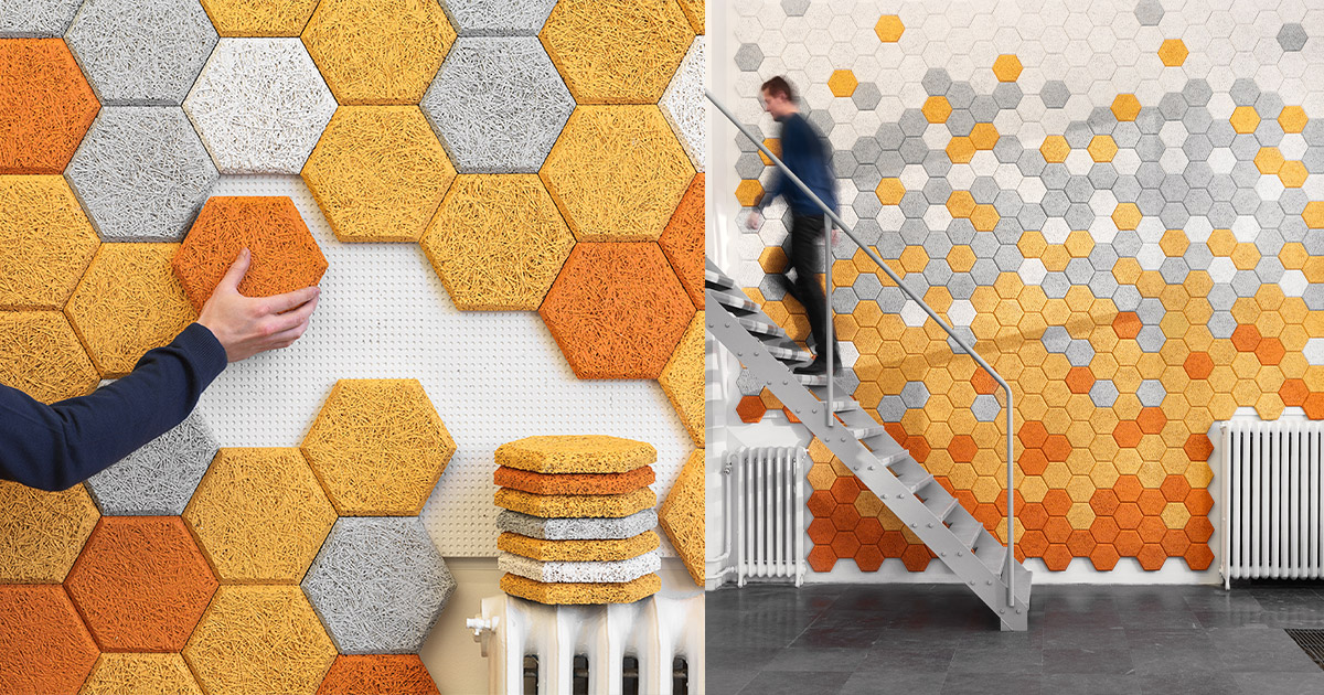 These Hexagon Wall Tiles Look Beautiful and Help Absorb Sound