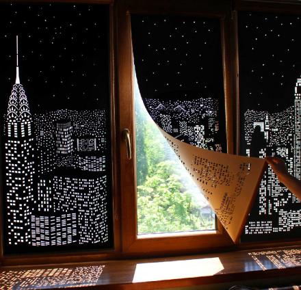 These Incredible Blackout Curtains With Holes Create Amazing City