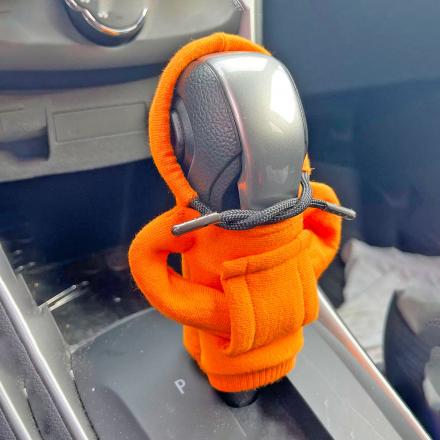 This Gear Shift Knob Hoodie Sweatshirt For Your Car Keeps Your Shifter Nice and Toasty Through The Winter 