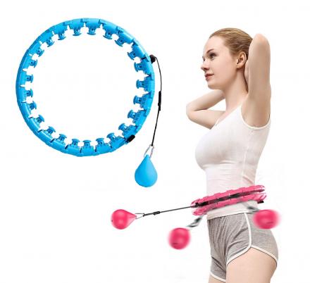 COLOZA Smart Hula Exercise Hoops 24 Sections Soft Gravity Ball with 360 Degree Massage,Detachable Fitness Hoola Hoops Suitable for Adults and Children Weight Loss 