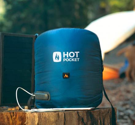 Hot Pocket Heated Camping Pouch Heats Your Sleeping Bag