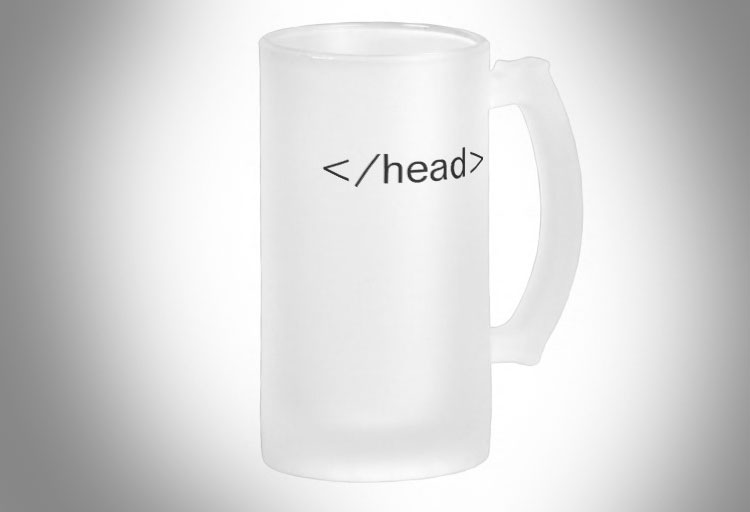 Head Tag HTML Beer Mug