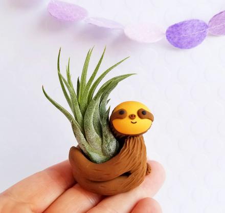 Hugging Sloth Air Planter