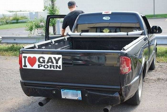 I Love Gay Porn Car Magnet