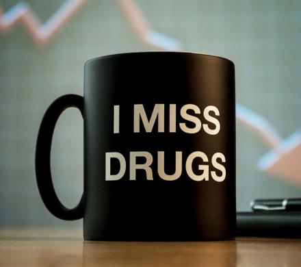 I Miss Drugs Funny Novelty Design Gift Tea Coffee Office Ceramic Mug 