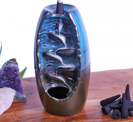 Incredible Multi-level Waterfall Dropping Smoke Incense Burner