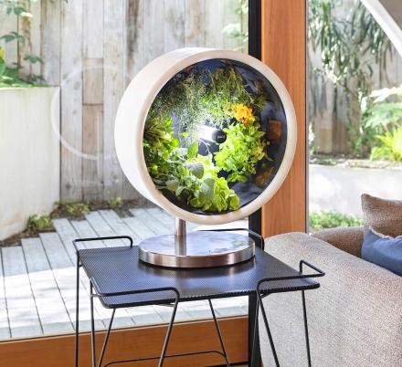 Incredible Rotating NASA-Inspired Indoor Garden Provides Full Garden In Just 1.7 Feet