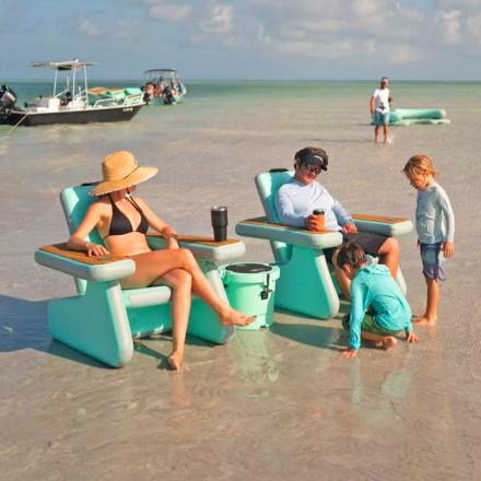 This Inflatable Adirondack Chair Is The Ultimate Portable Beach Chair