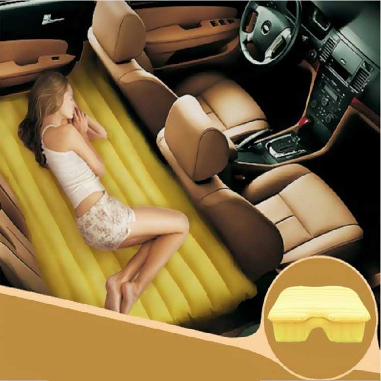 This Inflatable Backseat Car Bed Lets You Sleep Comfortably In