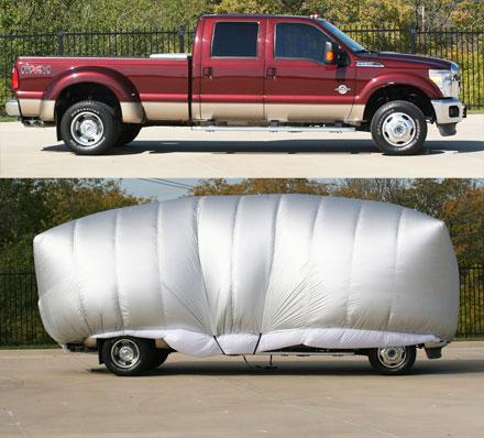 There's an Inflatable Hail Protector For Your Vehicle When You Need To Park Outside