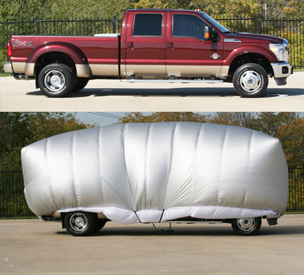 inflatable hail protector for cars