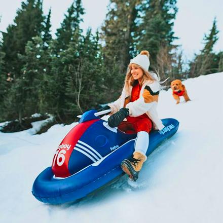 This Inflatable Snowmobile Sled Might Be The Ultimate Winter Toy