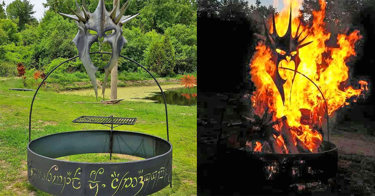 Made of metal and forged in Canada, this one fire pit was made to rule all ...