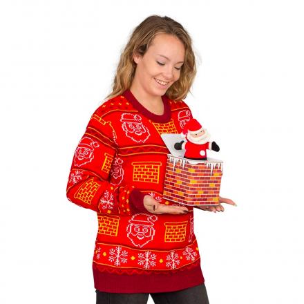 This Ugly Christmas Sweater Comes With an Attached Working Jack In The Box