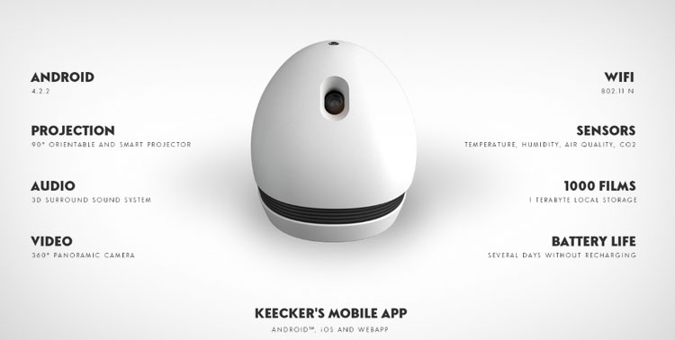 Keecker Android Powered Home Robot