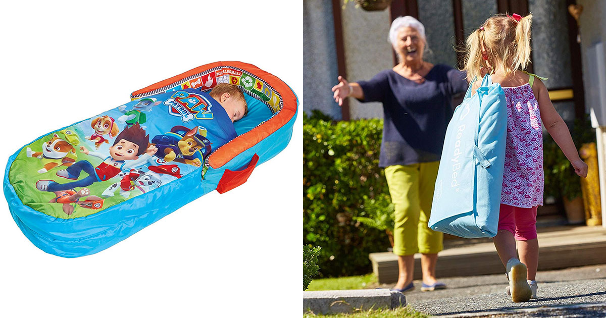 Kids All-In-One Inflatable Sleeping Bag Bed Is Perfect For Sleepovers or  Camping