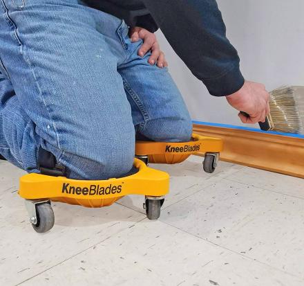 These Knee Pads With Wheels Are a Genius Way To Install Flooring Or Clean Your Home