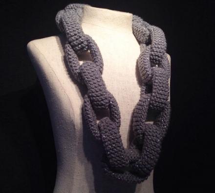 Knitted Chain Link Scarf